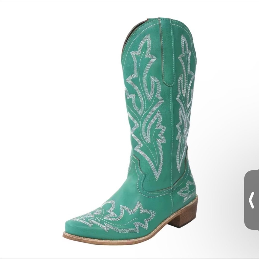 Green Cowboy Boots